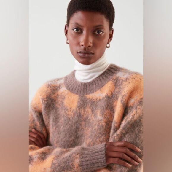 COS Abstract Floral Jacquard Sweater NWT - Picture 3 of 9